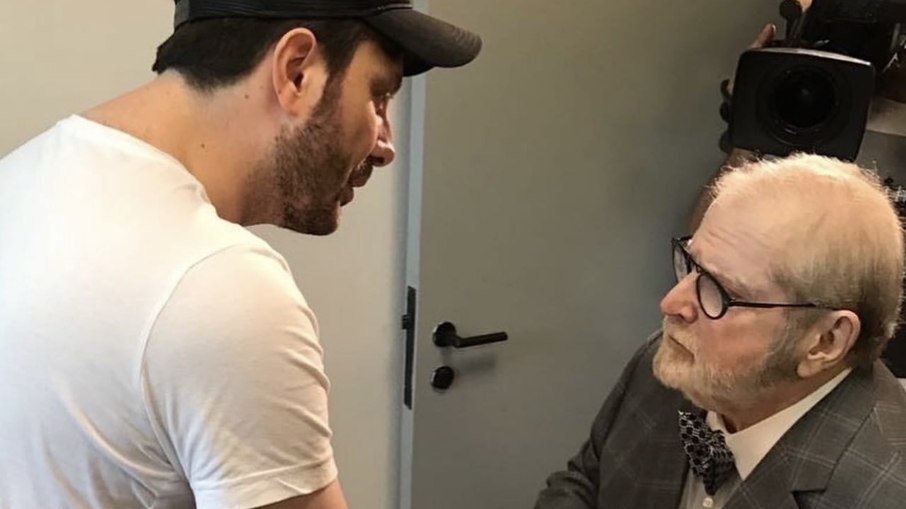 Danilo Gentili e Jô Soares Danilo Gentili e Jô Soares