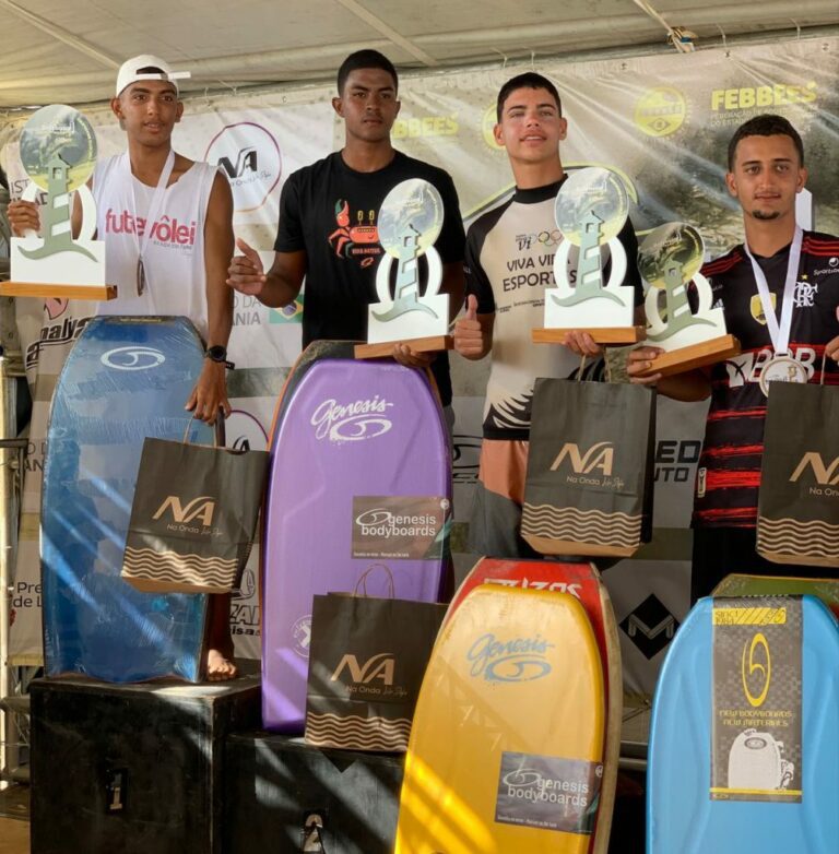 Atletas linharenses se destacam na terceira etapa do circuito estadual de bodyboarding