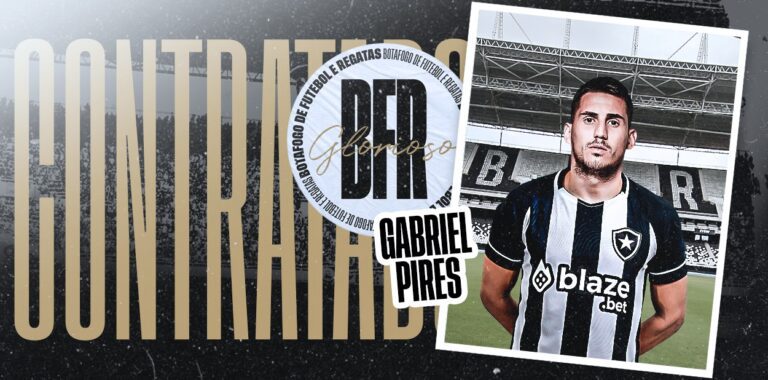 Botafogo oficializa contratação do meio-campo Gabriel Pires, do Benfica