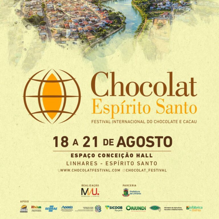 Linhares sediará o Festival Internacional do Chocolate e Cacau entre os dias 18 e 20 de agosto   		