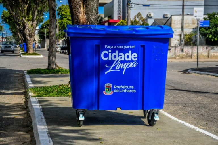 Mais de 600 contentores são implantados para coleta de lixo domiciliar em Linhares   		