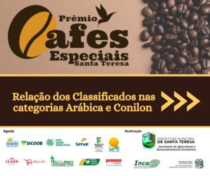 Prêmio Cafés Especiais: resultado dos classificados nas categorias arábica e conilon