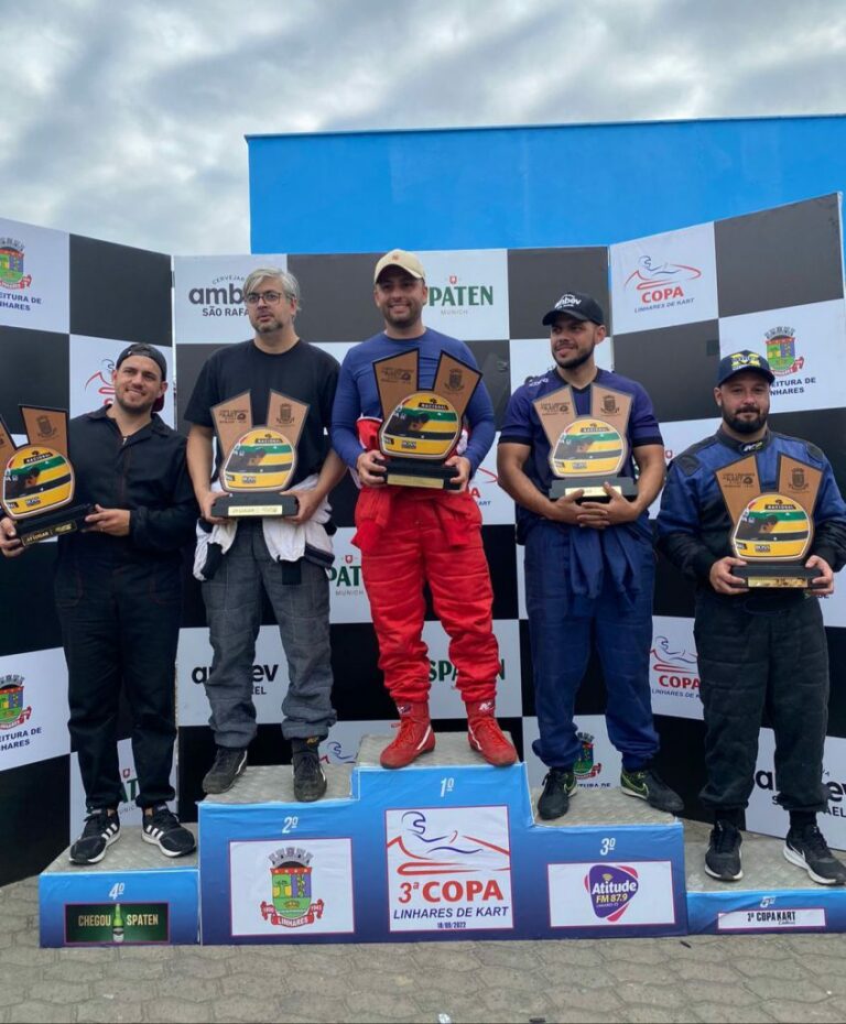 Vitor Paneto é campeão da terceira etapa da Copa de Kart em Linhares