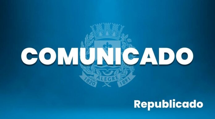 Comunicado – Republicado