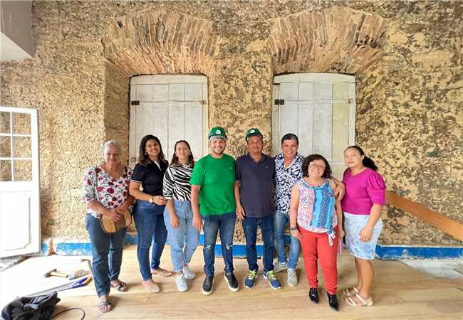 MEMBROS DO CONSELHO MUNICIPAL DE CULTURA VISITAM E ACOMPANHAM SERVIÇOS DE RESTAURAÇÃO DA ANTIGA CÂMA