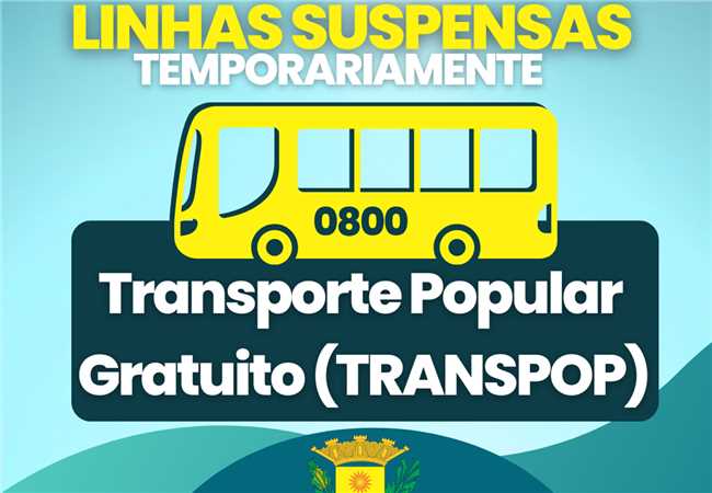 TRANSPOP: LINHAS SUSPENSAS