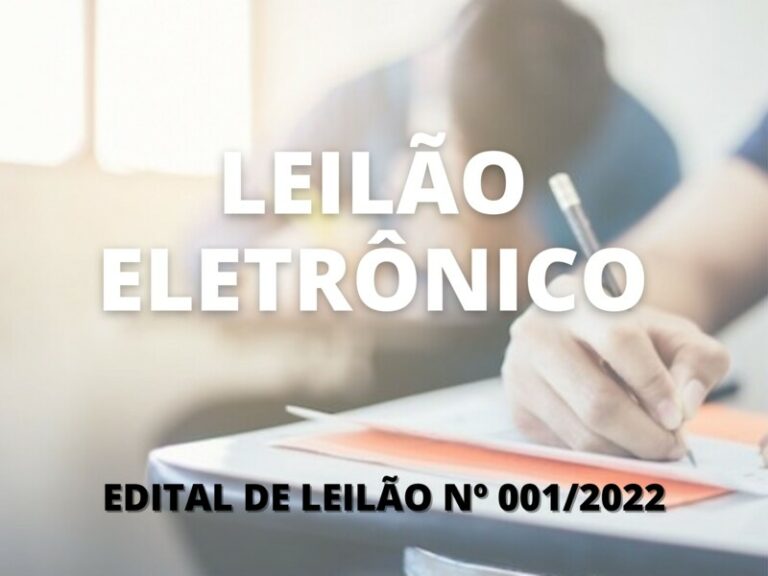 LEILÃO ELETRÔNICO