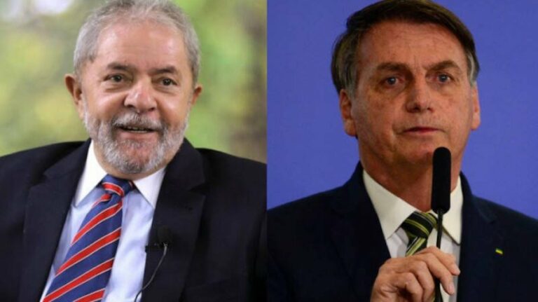 Os candidatos ao segundo turno Luiz Inácio Lula da Silva (PT) e Jair Messias Bolsonaro (PL)