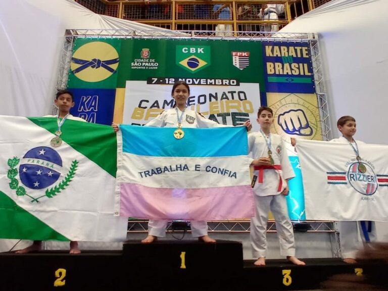 Erick Melo se destaca e é medalhista no Brasileiro de Karatê, em São Paulo