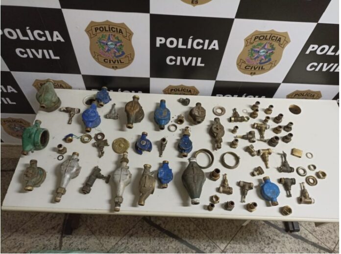 Ação conjunta prende suspeitos de furtarem hidrômetros em Colatina