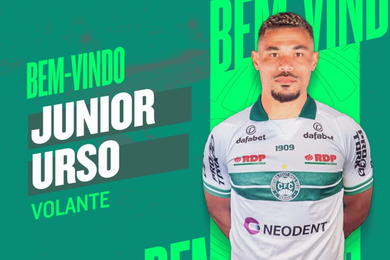 Após negociar com o Vasco, volante Junior Urso é anunciado pelo Coritiba