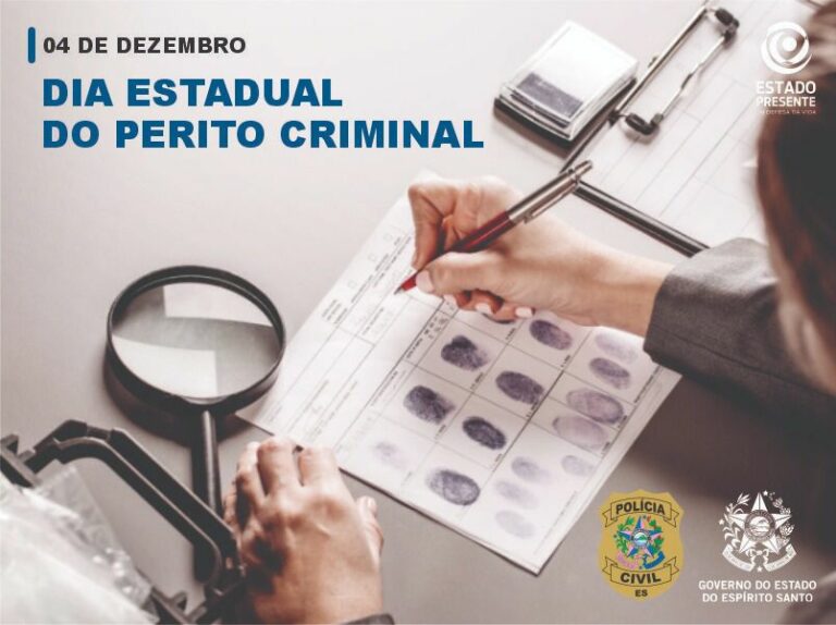 Dia do Perito Oficial Criminal é comemorado no domingo