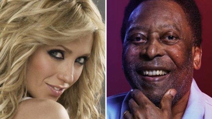 Anahí e Pelé 