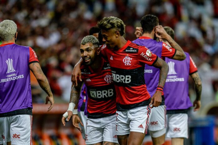 Gabigol parabeniza Bruno Henrique e projeta reencontro: “Minha dupla”