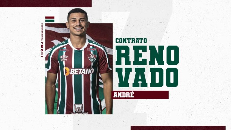 Fluminense anuncia renovação com André até o fim de 2026