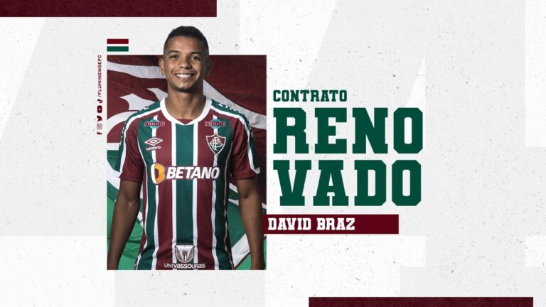 Fluminense confirma renovação de contrato de David Braz até junho de 2024
