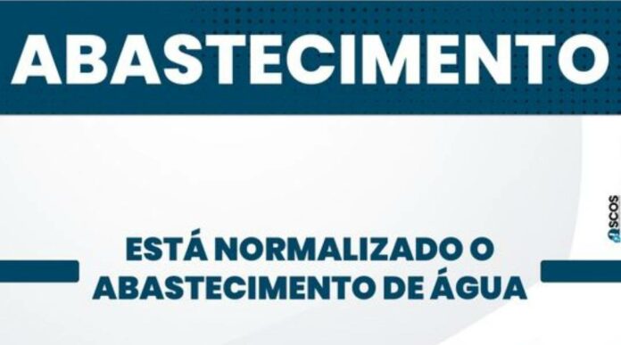 Normalizado o Abastecimento de Água