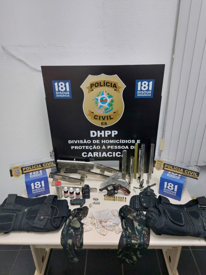 Polícia Civil prende suspeitos de produzir armas de fogo em Cariacica
