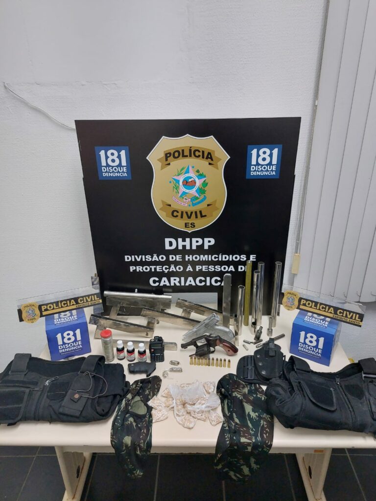 Polícia Civil prende suspeitos de produzir armas de fogo em Cariacica