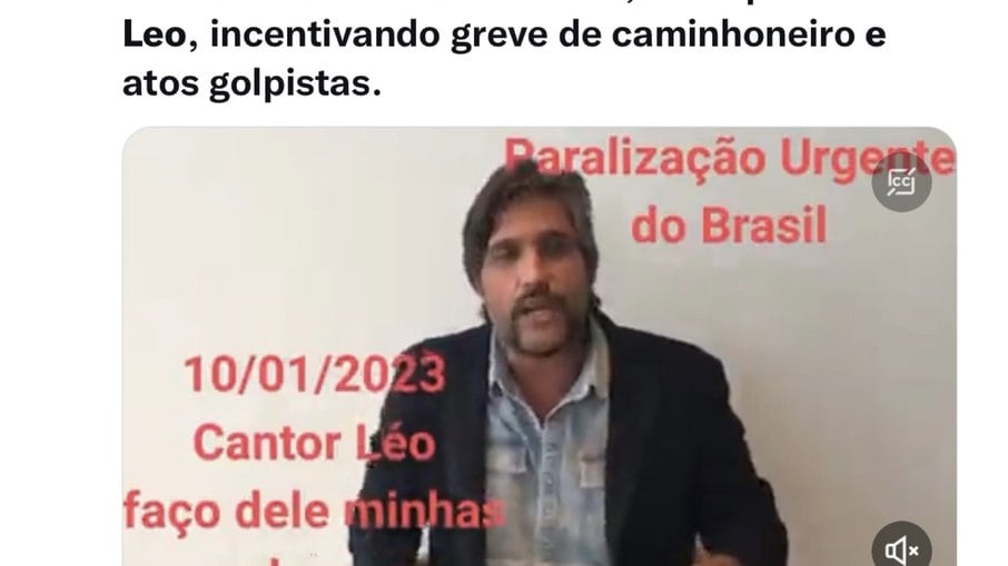 Leo Chaves é vítima de fake news em vídeo sobre ato antidemocrático