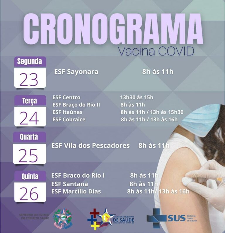 CRONOGRAMA VACINA COVID-19