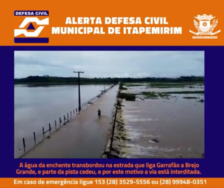 Vídeo: Estrada interditada em Itapemirim