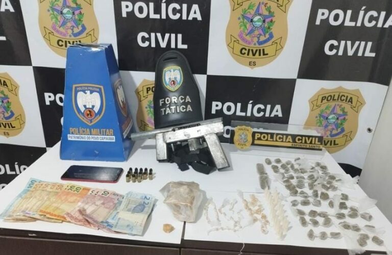 Foragido do Sistema prisional é preso com arma e drogas em Montanha