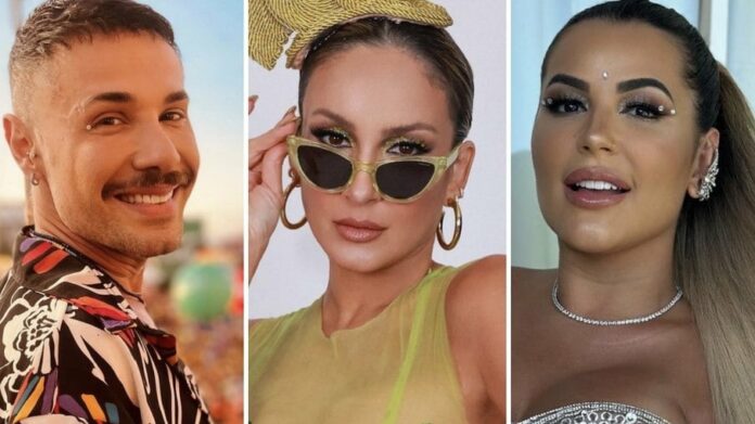 Alex Gallete, Claudia Leitte e Deolane Bezerra 