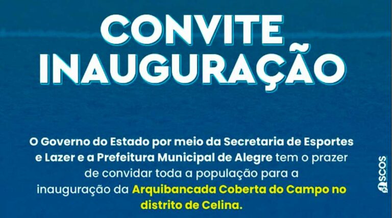 Convite Inauguração Arquibancada