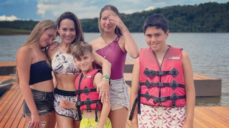 Gabriela Duarte com a família