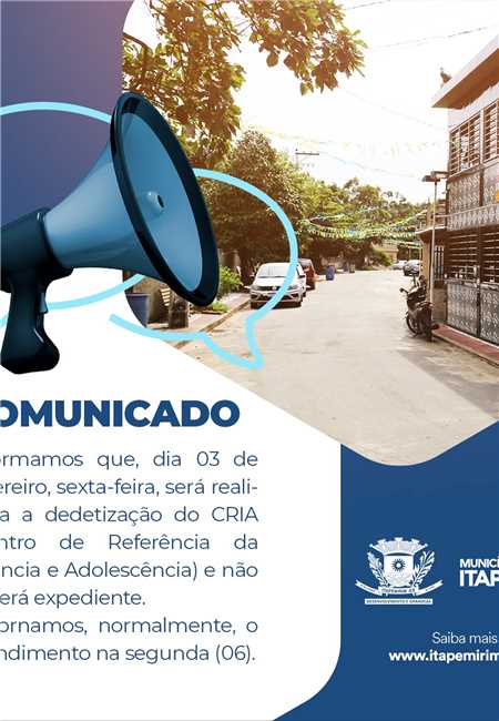 DEDETIZAÇÃO - CRIA