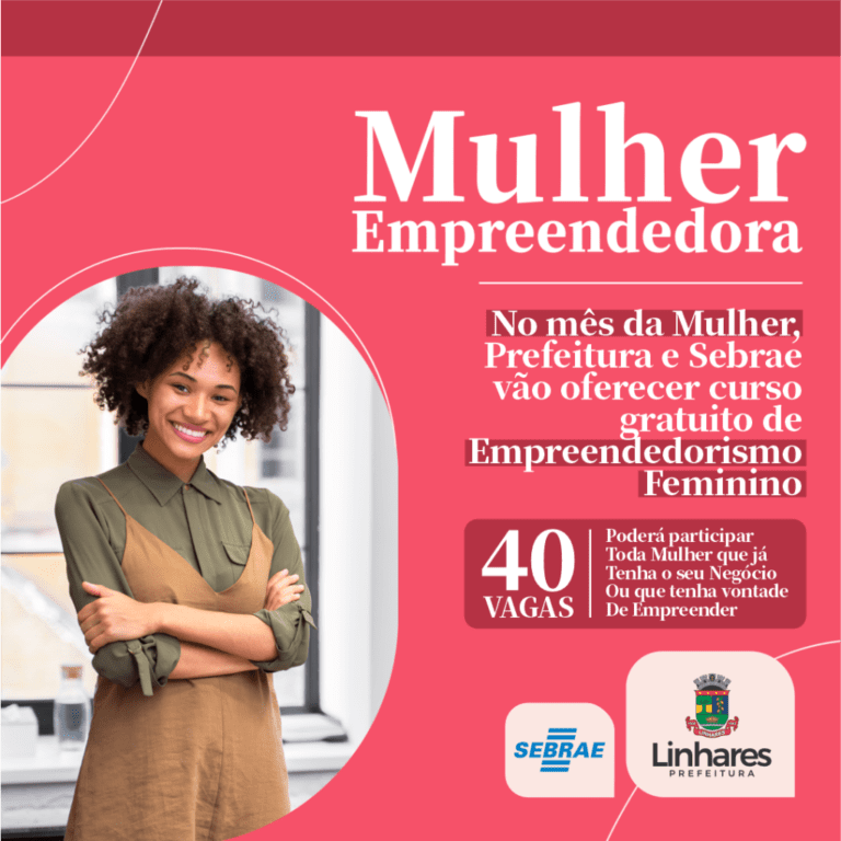 No mês da Mulher, Prefeitura e Sebrae vão oferecer curso gratuito de Empreendedorismo Feminino   		