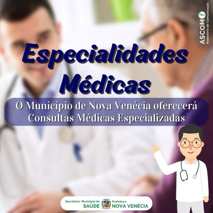 Prefeitura de Nova Venécia inclui diversas especialidades médicas na saúde pública do Município