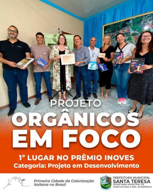 Prefeitura de Santa Teresa ganha em 1° lugar no PRÊMIO INOVES 