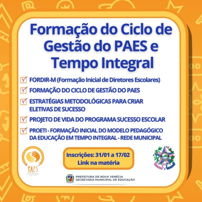 Secretaria Municipal de Educação divulga abertura de três cursos ofertados pela Sedu