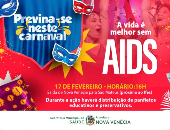 Secretaria Municipal de Saúde, realizará, nesta sexta-feira (17), ação de conscientização e prevenção à disseminação do vírus HIV