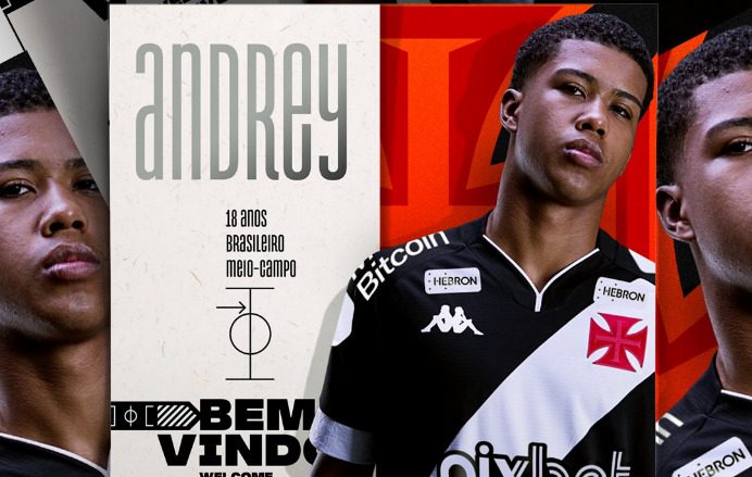 Alvo do Palmeiras, Andrey Santos retorna ao Vasco por empréstimo
