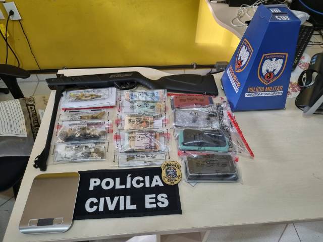 Operação Varredura: PCES e PMES prendem integrantes de organização criminosa e apreendem drogas na região do Caparaó