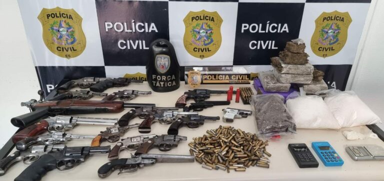 Polícia Civil prende responsável por guardar armas de fogo para grupo criminoso em Cachoeiro de Itapemirim