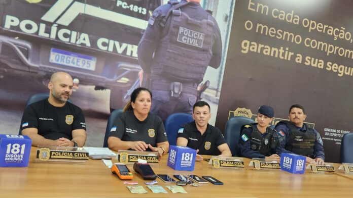 Polícia Civil prende suspeitos de participarem de quadrilha especializada em aplicar golpes em clientes de banco 