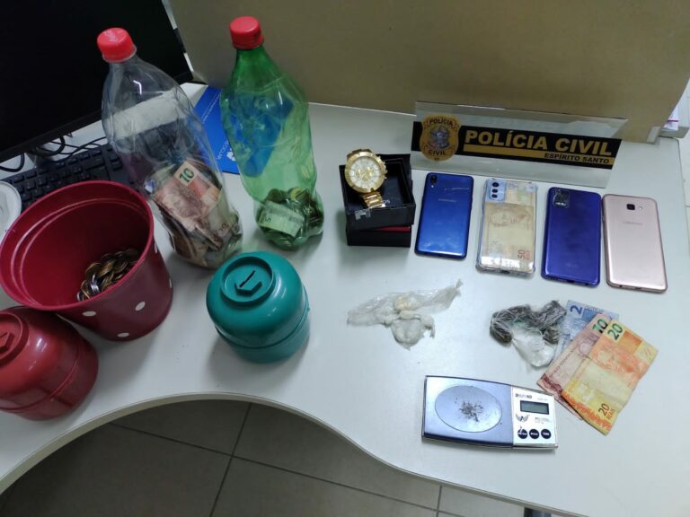 Polícia Civil prende suspeitos de tráfico de drogas em Alegre