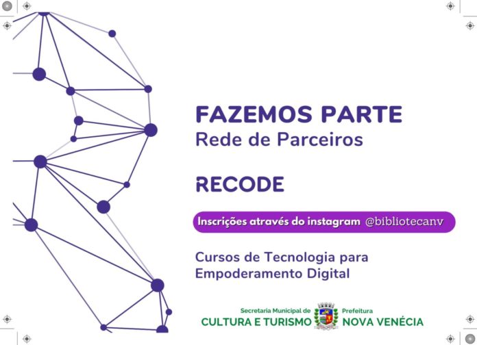 Prefeitura de Nova Venécia e Secretaria de Cultura e Turismo alinham parceria com ONG visando inclusão digital