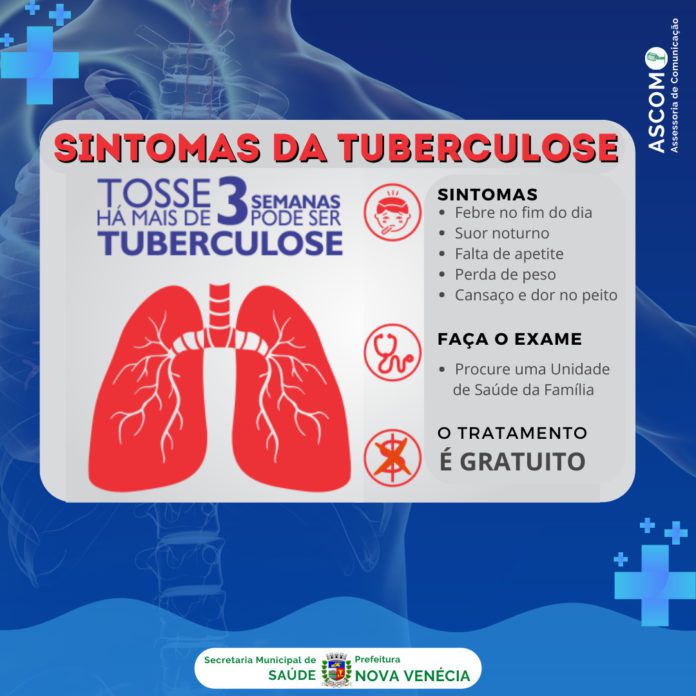 Secretaria de Saúde faz alerta a população para os sintomas da Tuberculose