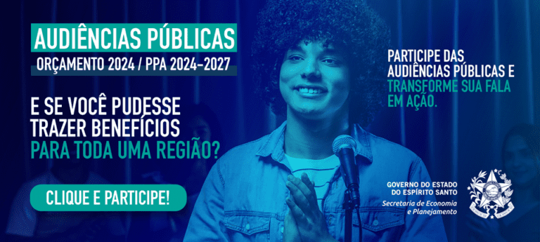 População capixaba já pode contribuir com propostas on-line para o Orçamento 2024 e o Plano Plurianual 2024-2027