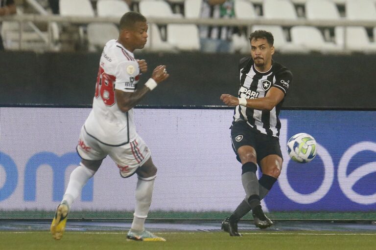 Autor do gol da vitória, Eduardo exalta triunfo do Botafogo sobre o São Paulo