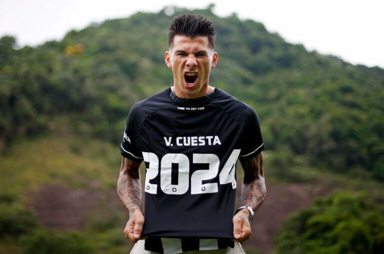 Botafogo anuncia oficialmente a permanência do zagueiro Victor Cuesta