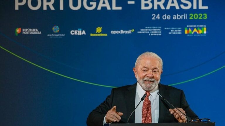 Lula discursa no Fórum de Negócios Portugal-Brasil