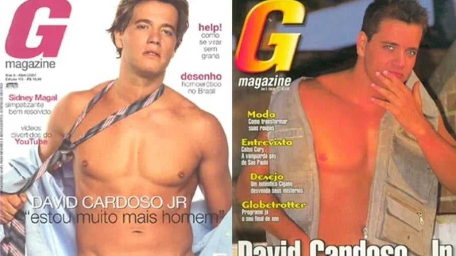 David Cardoso Jr. revive época de 'G Magazine' e posa peladão para site David Cardoso Jr. revive época de 'G Magazine' e posa peladão para site