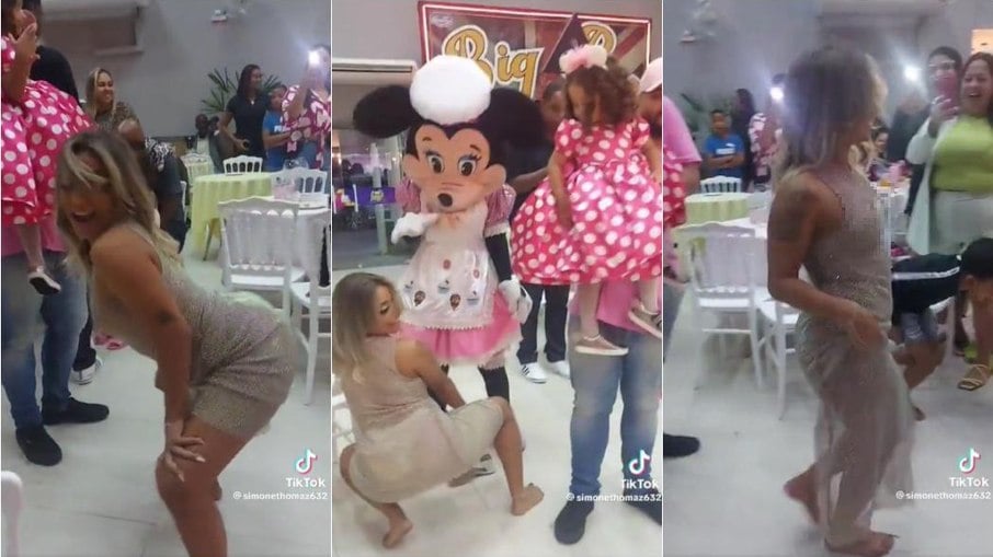 Vídeo de Brenna Azevedo dançando funk na festa da filha viralizou nas redes sociais