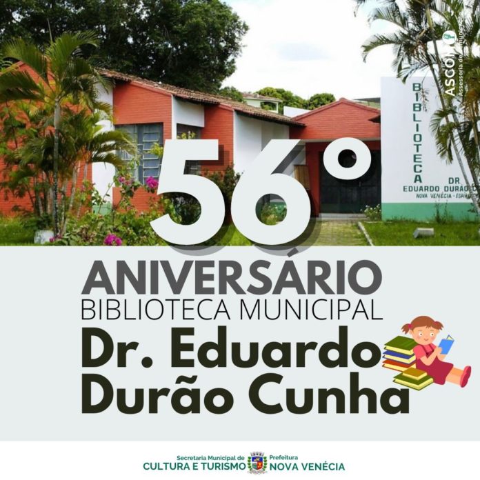 Biblioteca Municipal Dr. Eduardo Durão Cunha tem programação especial em seu mês de aniversário